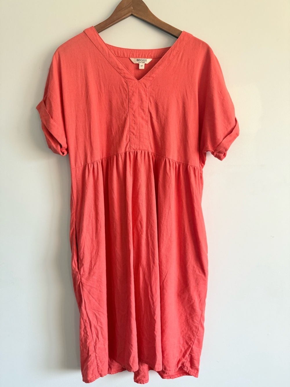 Briggs New York Coral V-Neck Tunic